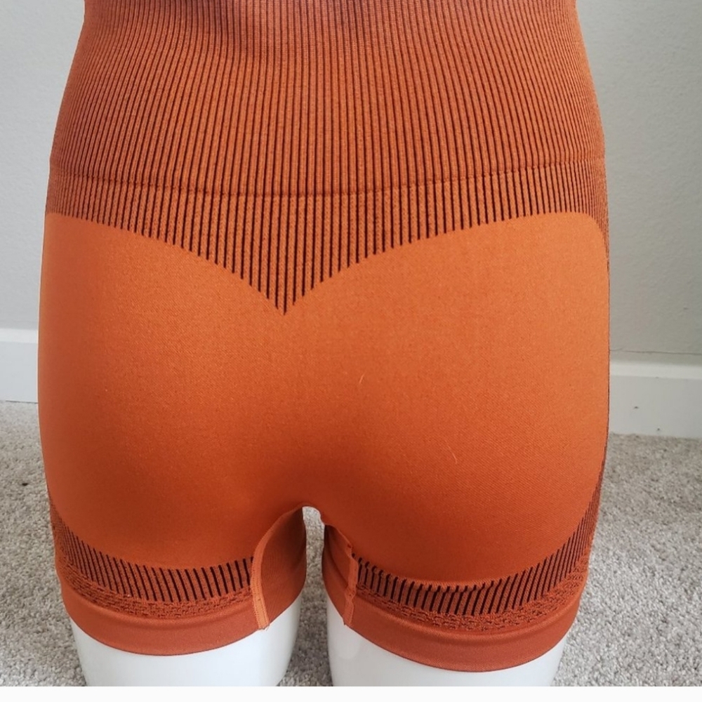 Orange and Brown Workout Shorts